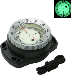 Compass,YIWENG 50M Underwater Diving Compass Luminous Dive Wrist Compass Waterproof Navigation Tool with Elastic Rope for Diving Camping and Other Outdoor Activity