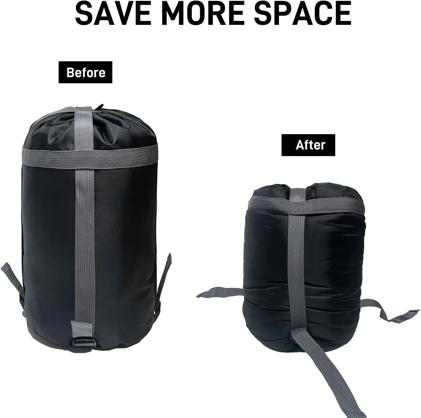 Compression Stuff Sack for Sleeping Bag, 11L/15L/20L/30L/40L Space Saving Storage Bags for Travel, Lightweight Waterproof Organizer for Camping Hiking Backpacking