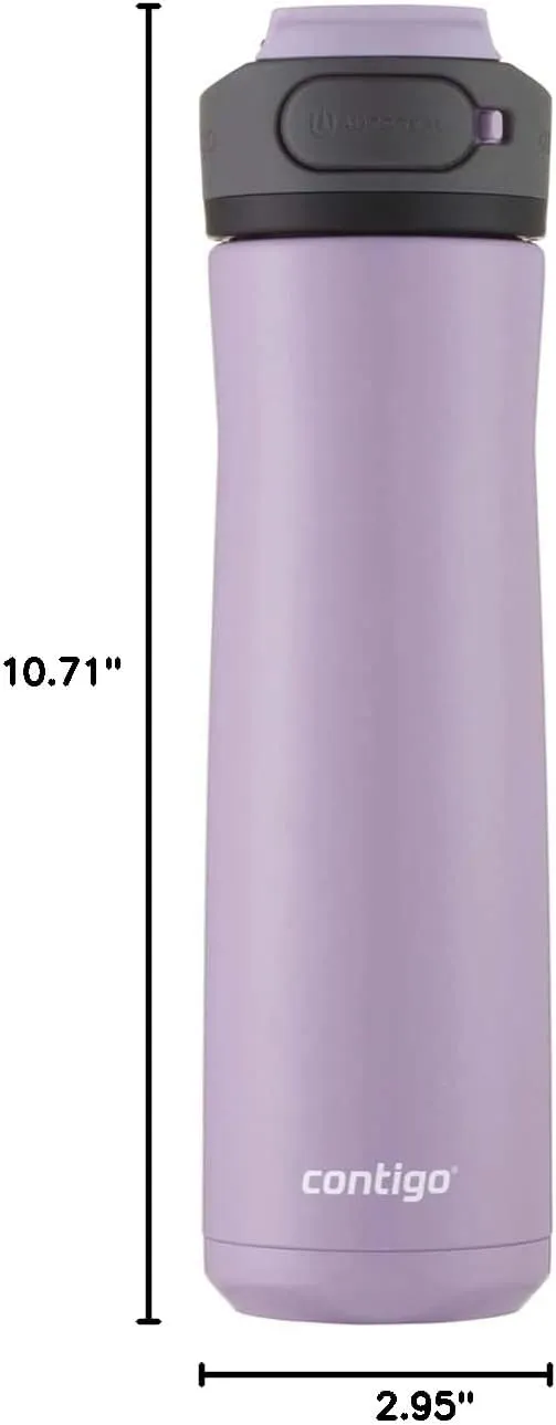 Contigo Cortland Chill 2.0 24oz. Insulated Stainless Steel Water Bottle with AUTOSEAL Lid Lavender
