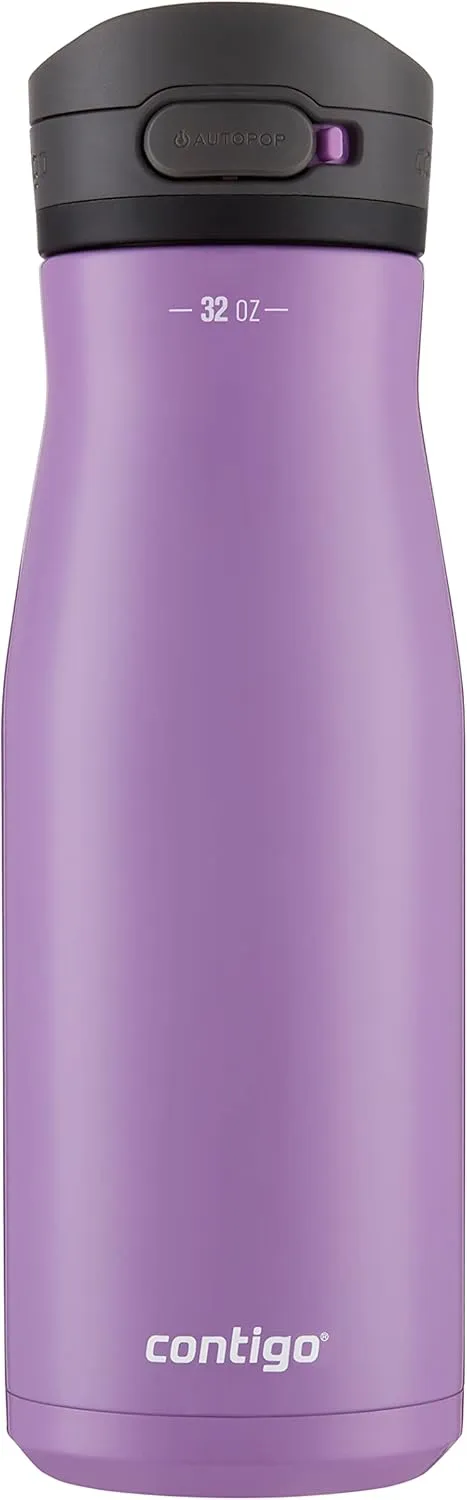 Contigo Jackson Chill 2.0 Stainless Steel Water Bottle with Autopop Lid, 32oz., Orchid