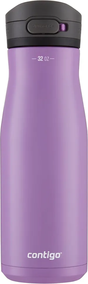 Contigo Jackson Chill 2.0 Stainless Steel Water Bottle with Autopop Lid, 32oz., Orchid