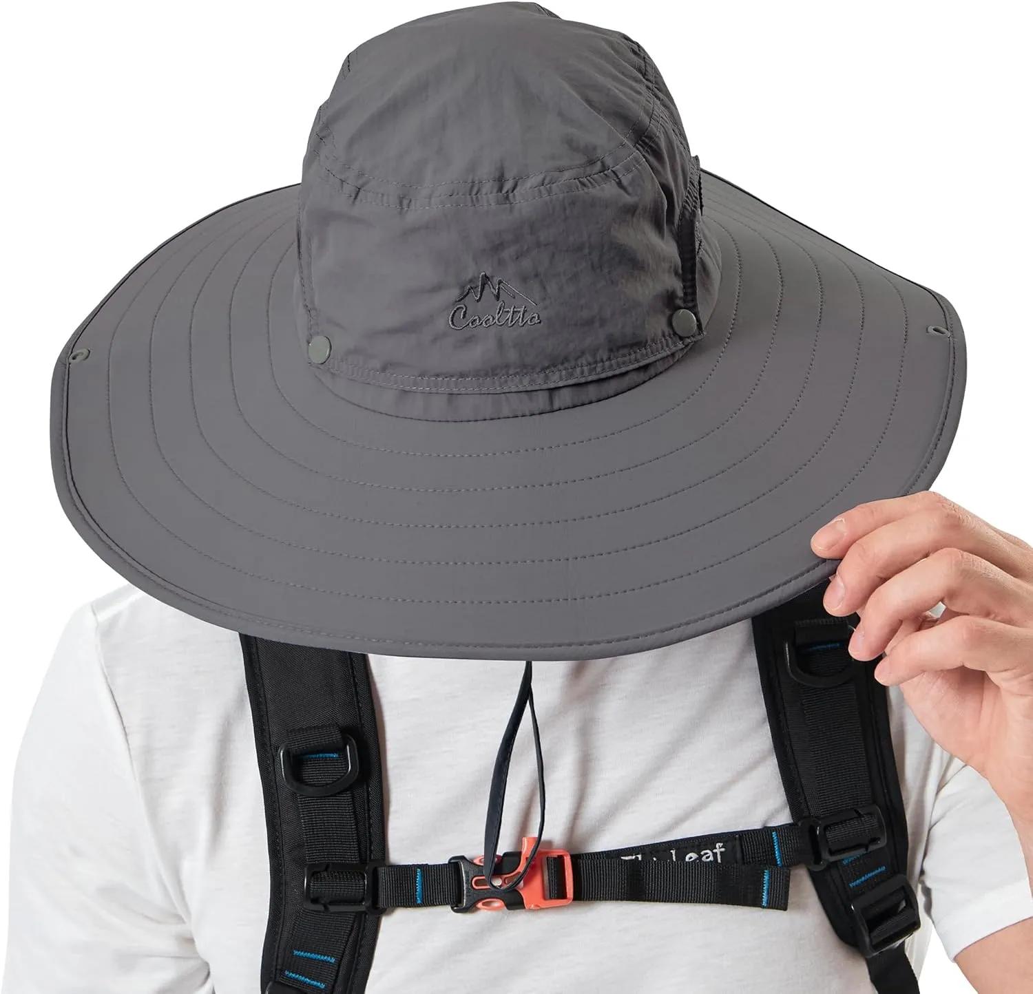 Cooltto Wide Brim Sun Hats with Waterproof Breathable for Fishing, Hiking, Camping，for Men Women Kids