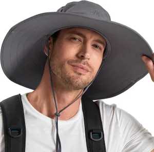 Cooltto Wide Brim Sun Hats with Waterproof Breathable for Fishing, Hiking, Camping，for Men Women Kids