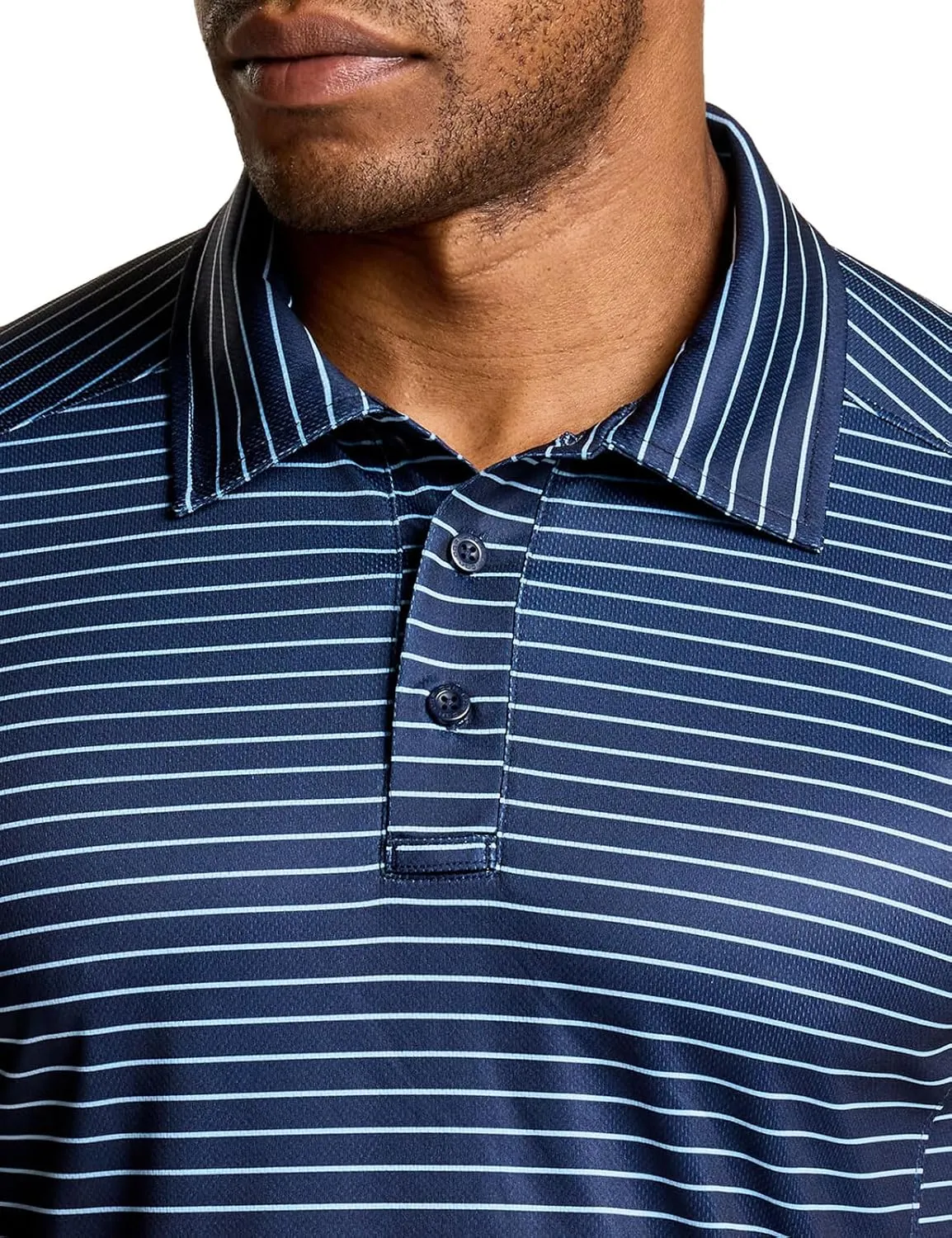CQR Men's Polo Shirts, Tactical Short Sleeve Golf Performance Shirts, Lightweight Dry Fit UPF 50  Pique