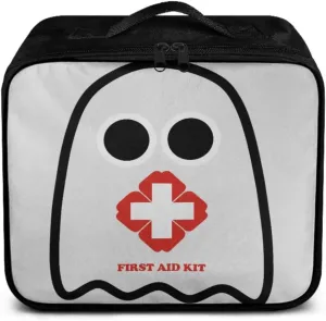 Creative Cute Ghost Print Home-Car-Dorm-First Aid Kit-Travel Essentials-Empty Bag,Medical Storage Bag,Medicine Organizer,Ideal for Hiking-Camping-Hunting, Emergency Survival (Bag Only)