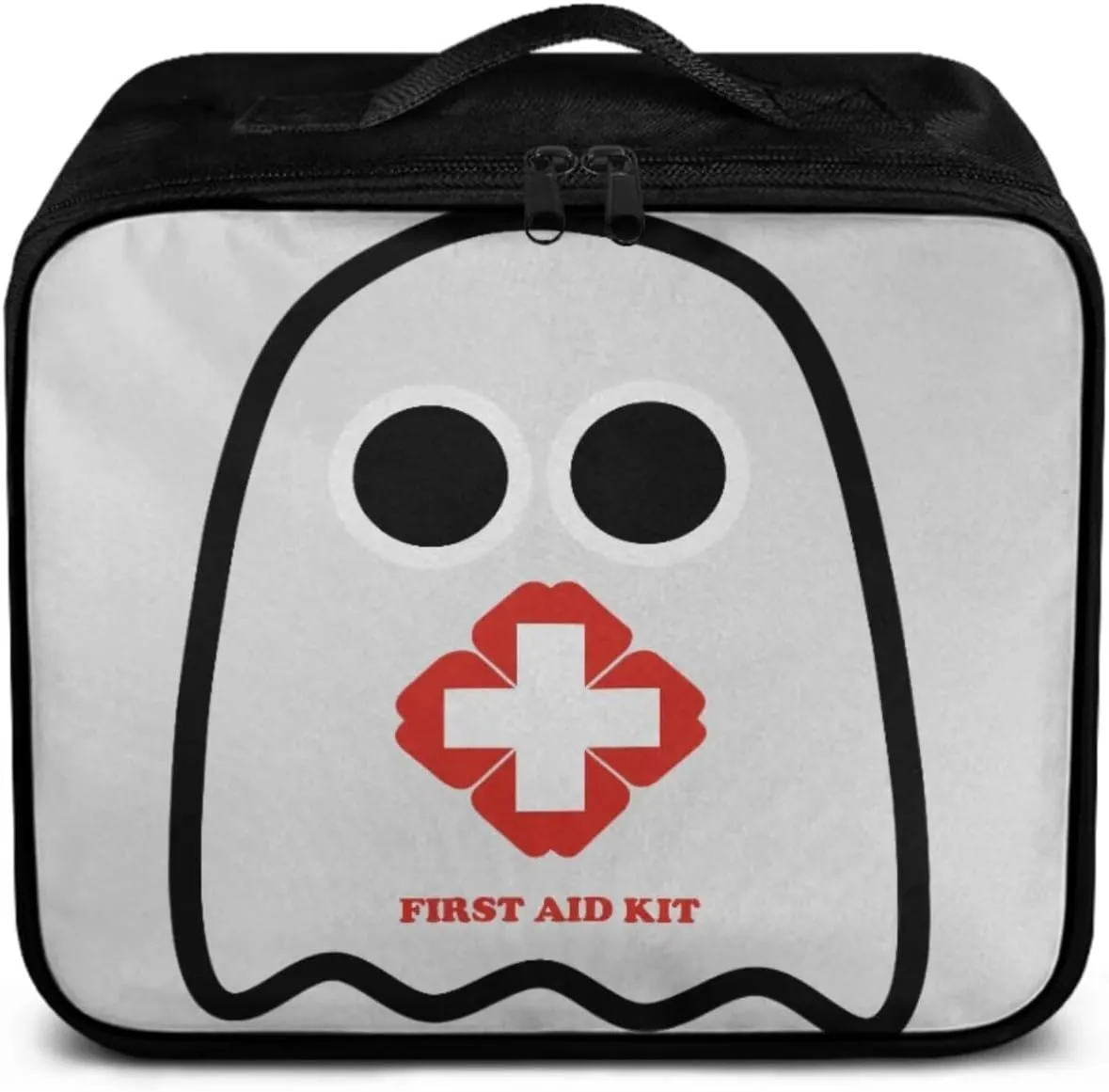 Creative Cute Ghost Print Home-Car-Dorm-First Aid Kit-Travel Essentials-Empty Bag,Medical Storage Bag,Medicine Organizer,Ideal for Hiking-Camping-Hunting, Emergency Survival (Bag Only)