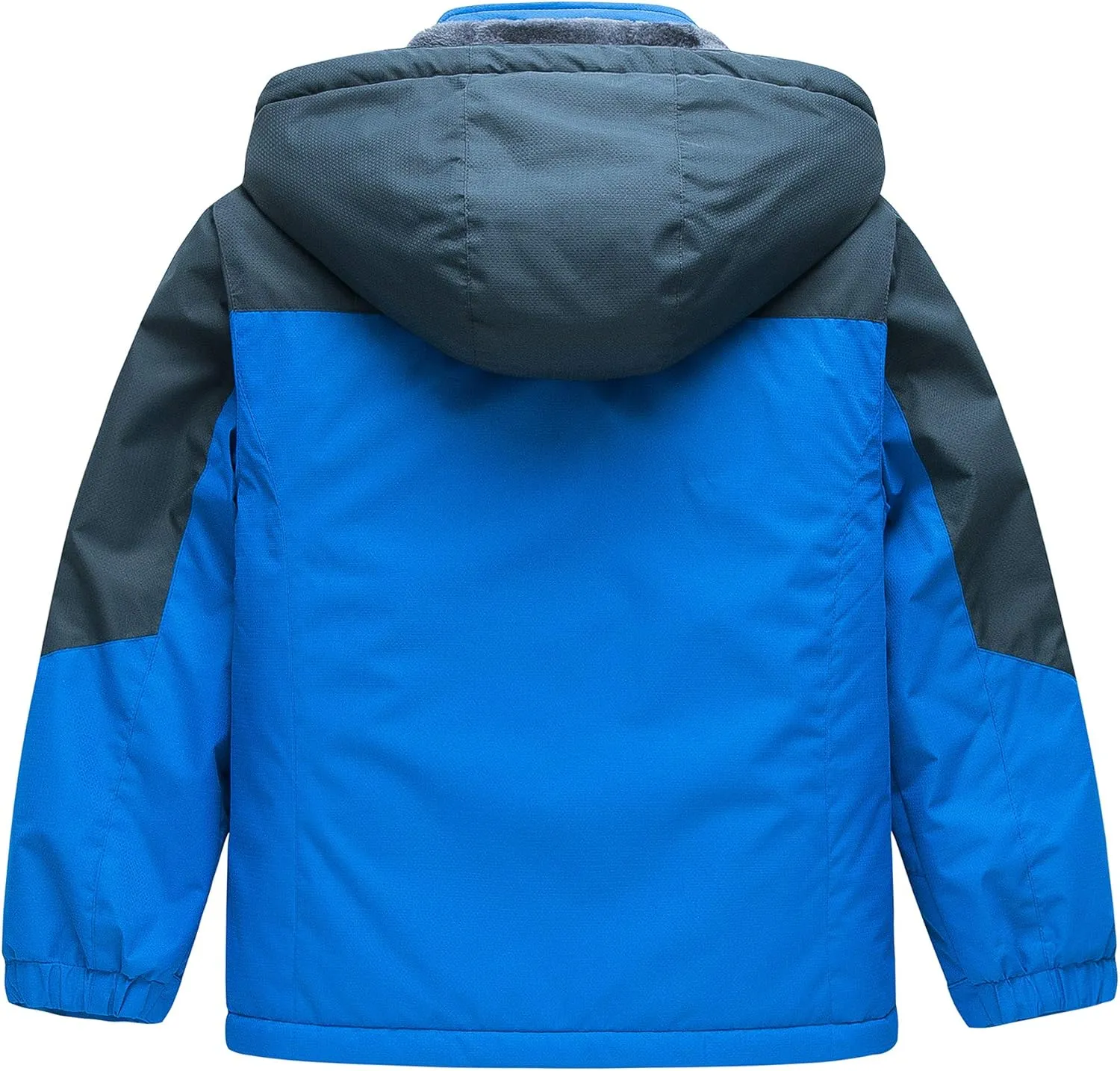 CREATMO US Boy's Waterproof Ski Jacket Warm Winter Snow Coat Windproof Snowboarding Rain Jacket