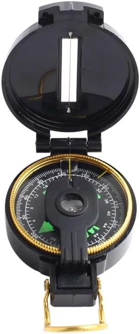 CSCDD American Multifunctional Plastic Outdoor Adventure Travel Camping with Luminous Clamshell Compass