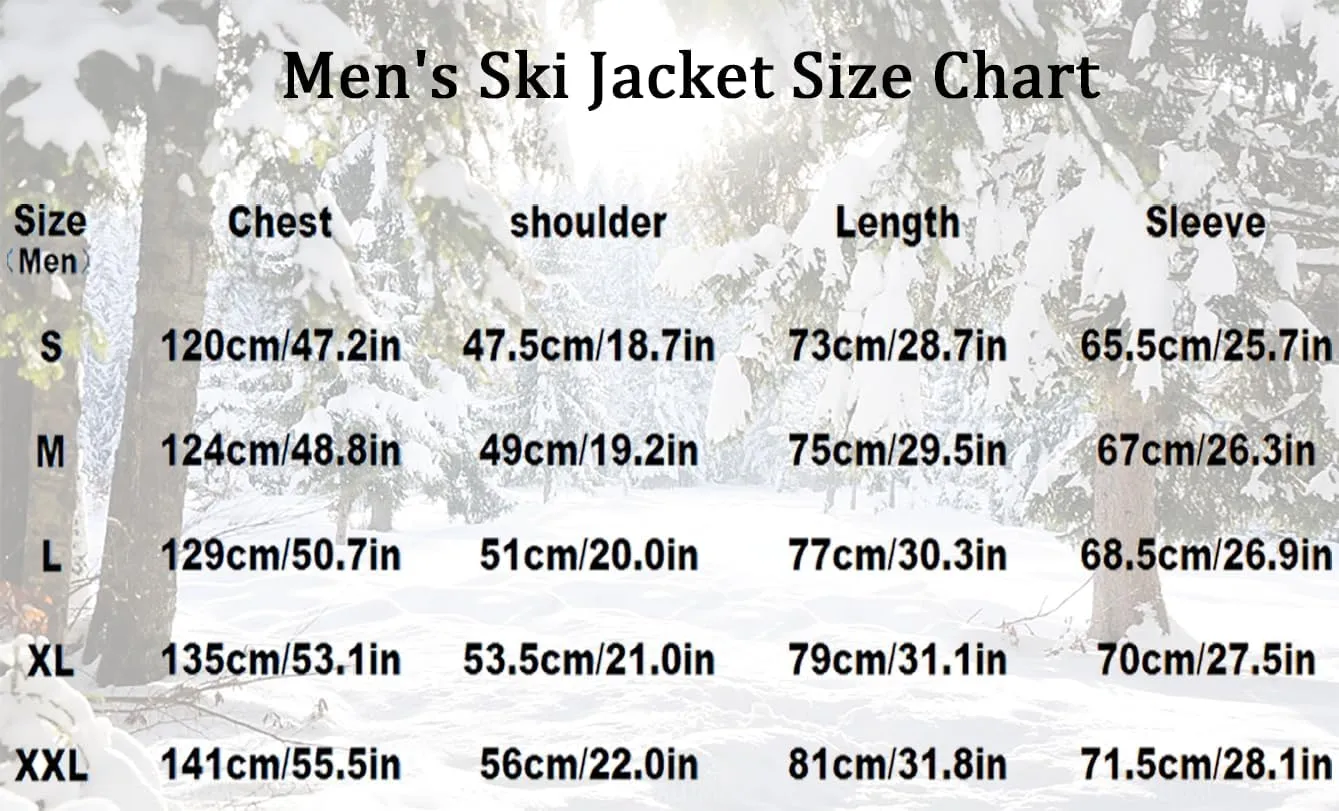 Custom Men's Women's 3-in-1 Ski Jacket Windproof Waterproof Raincoat Fleece Insulated Winter Hooded Coat