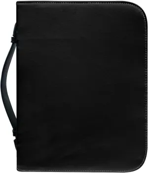 Customized Bible Cover Case for Women Personalized with Pictures Name Logo Bible Carrier Bag with Handle, 1PC, Blank Black, Fit 8"x11" Bible