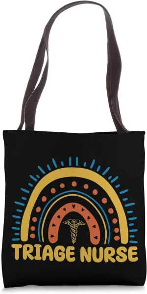 Cute Triage Nurse Boho Rainbow Emergency Room Department Tote Bag
