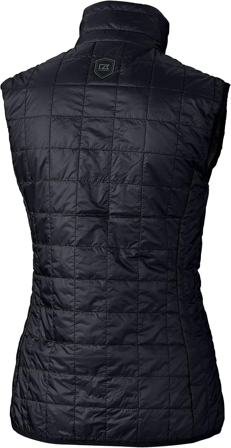 Cutter & Buck Rainier Primaloft Womens Eco Insulated Full Zip Puffer Vest