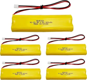 D-AA650Bx4 Ni-CD 4.8V 900mAh Exit Sign Emergency Lighting Battery Compatible with Unitech Dual-Lite 0120859 Ni-CD AA 650mAh E1021R LITHONIA DAA650Bx4 (5 Pack)