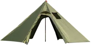DANCHEL OUTDOOR Backpacking Hot Tent with Stove Jack for 2/4 Person Camping, 4 Season Lighweight Teepee Tent for Hunting Winter Solo Camping,10.5ft/13ft