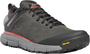 Danner Trail 2650 3” Waterproof Hiking Shoes for Men - Durable Leather & Textile Upper with Breathable Gore-Tex Lining and Vibram Traction Outsole, Dark Gray/Brick Red New - 15 D