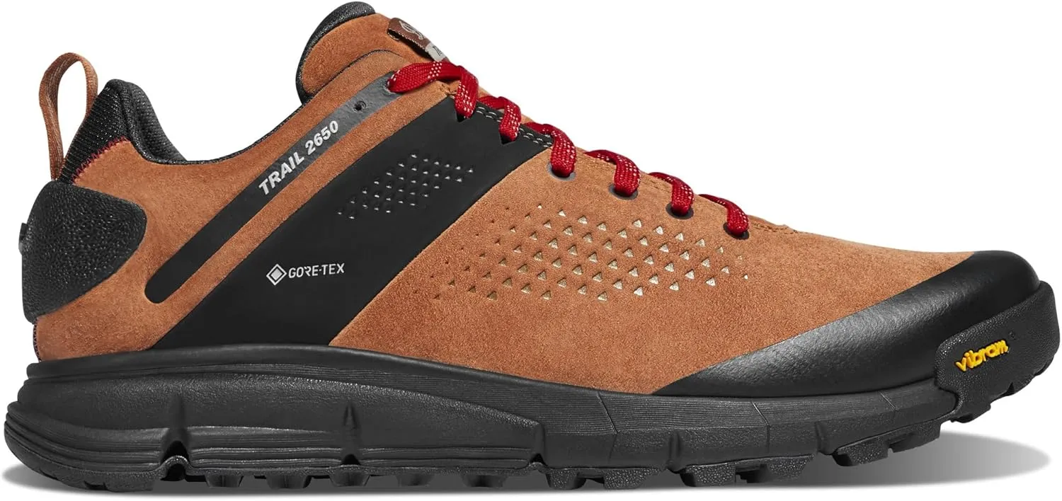 Danner Trail 2650 3” Waterproof Hiking Shoes for Men - Durable Leather & Textile Upper with Breathable Gore-Tex Lining and Vibram Traction Outsole