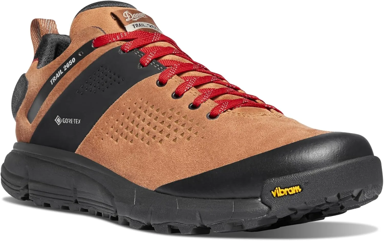 Danner Trail 2650 3” Waterproof Hiking Shoes for Men - Durable Leather & Textile Upper with Breathable Gore-Tex Lining and Vibram Traction Outsole