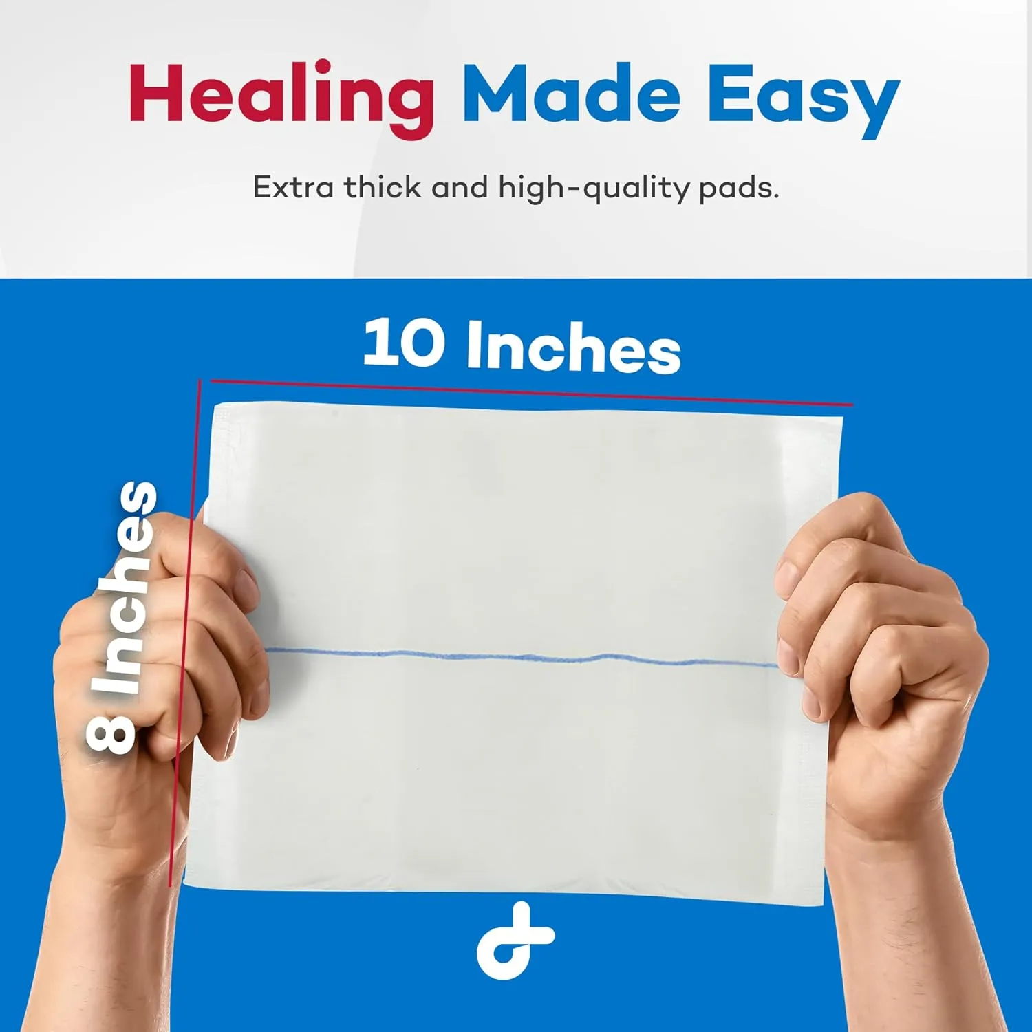 Dealmed Abdominal Combine Pads 8"x10" (360-Case) Sterile Individually Wrapped, ABD Pads, Absorbent, Non Adherent for Wound Care, Drainage, First Aid, 24/Box (Case of 15)