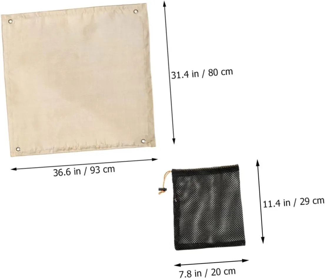 DECHOUS 1 Set Fireproof Blanket for Camping Outdoor Activities Lightweight Fire Retardant Mat for Bbqs Picnics and Fire Pits