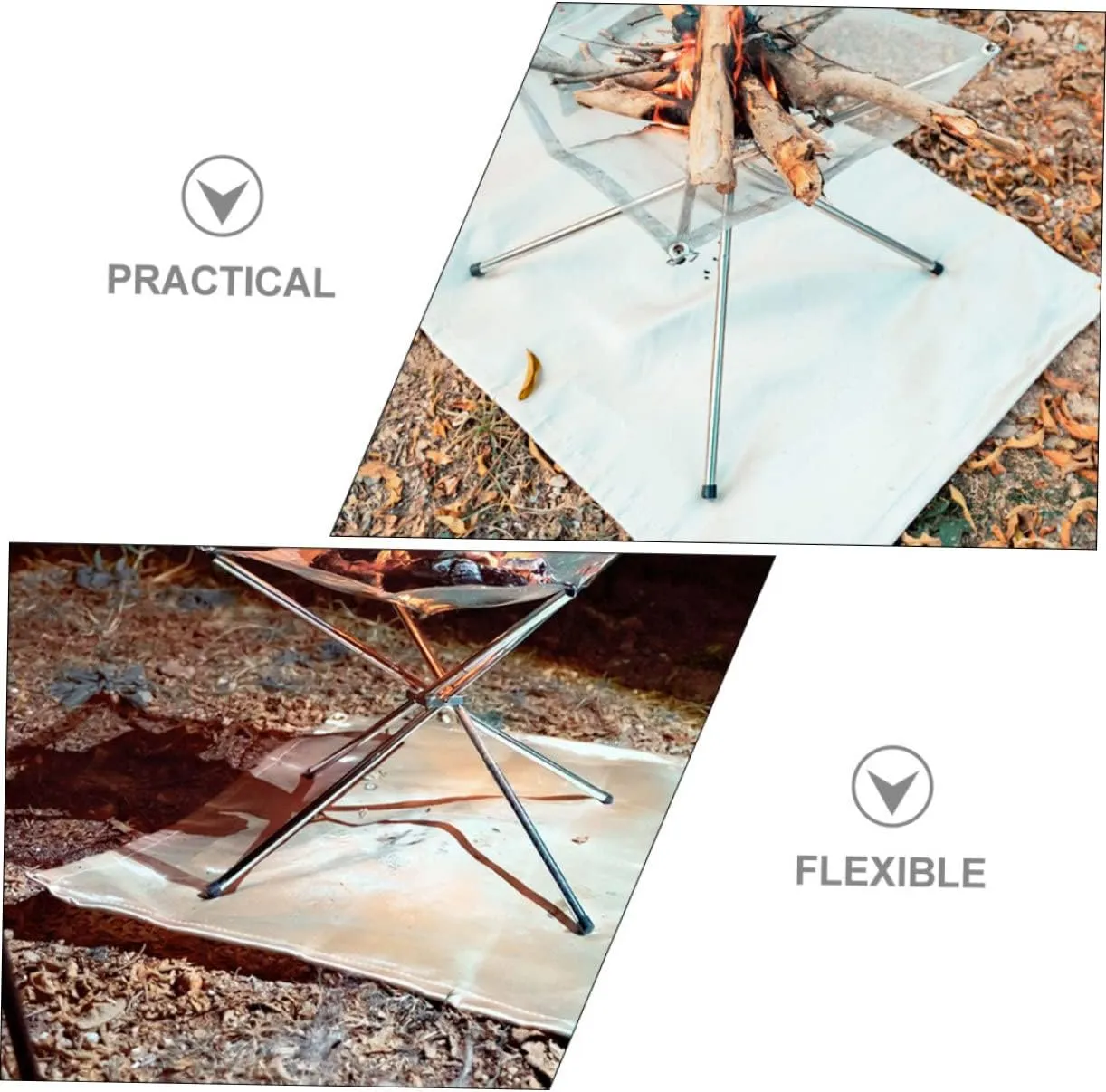 DECHOUS 1 Set Fireproof Blanket for Camping Outdoor Activities Lightweight Fire Retardant Mat for Bbqs Picnics and Fire Pits