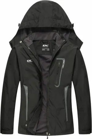 Diamond Candy Waterproof Rain Jacket Women Lightweight Outdoor Raincoat Hooded for Hiking skiing