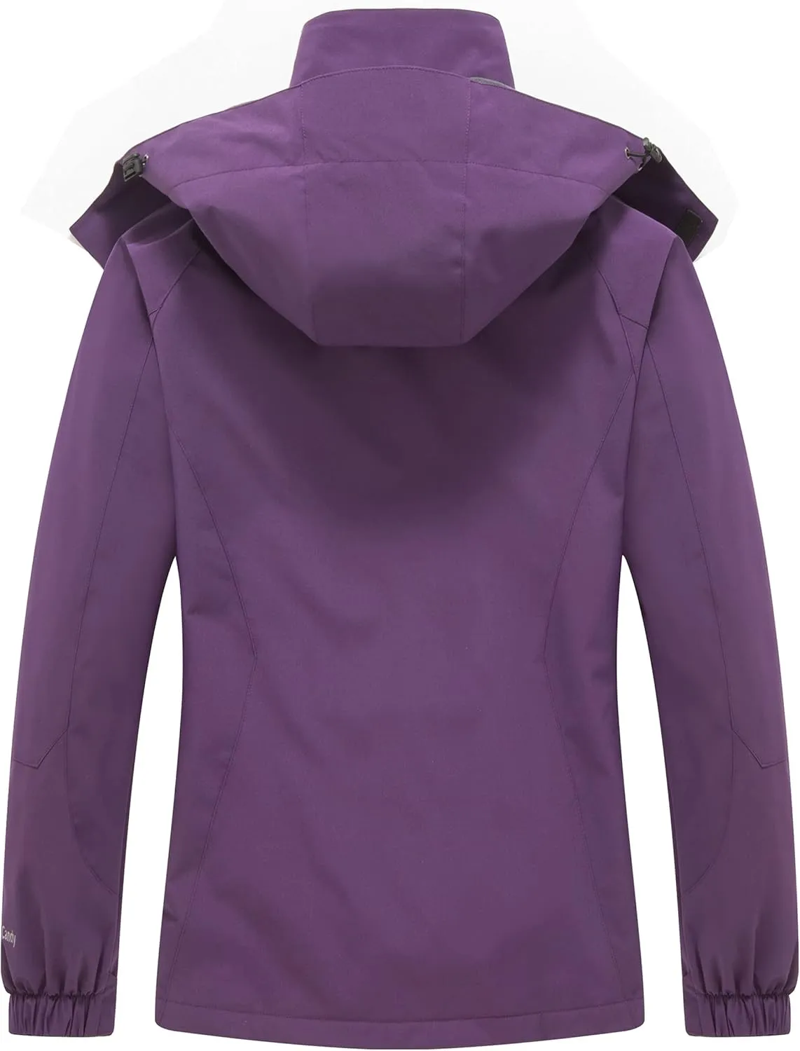 Diamond Candy Women's Waterproof Rain Jacket with Hood Lightweight Outdoors Raincoat