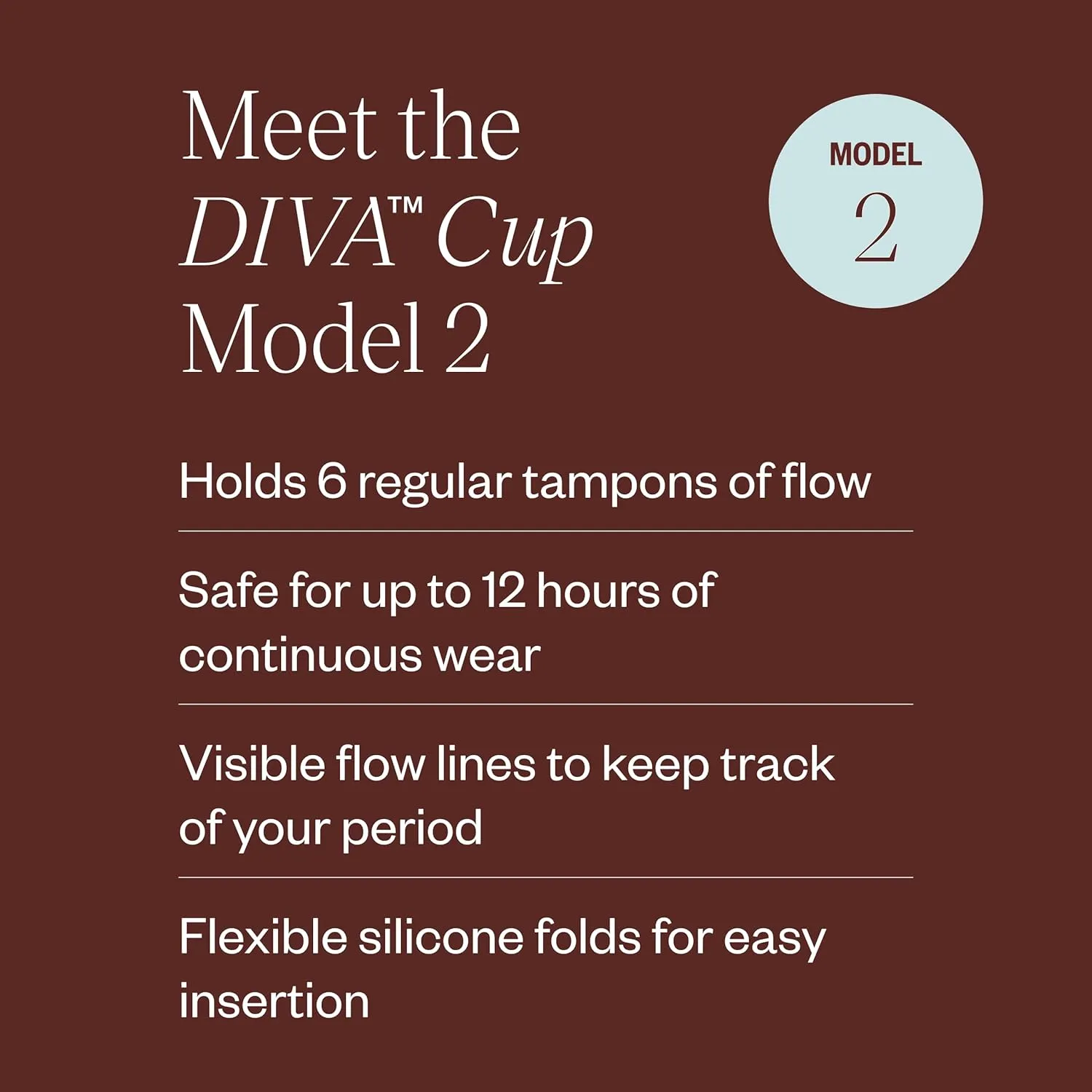 DIVA Reusable Period Underwear & DIVA Cup Model 2 - Menstrual Underwear - Medical Grade Period Cup - Bikini, Black