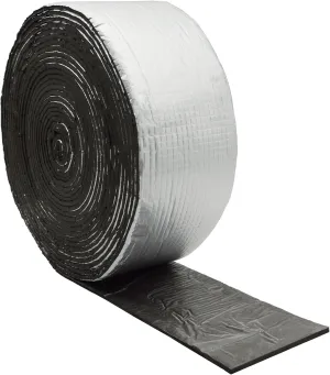 DOBTIM Foam Foil Pipe Insulation Wrap 4 in x 32 ft,Reflective Foil Insulation Tape Self Adhesive with High Resilience for Pipe Insulation Wrap