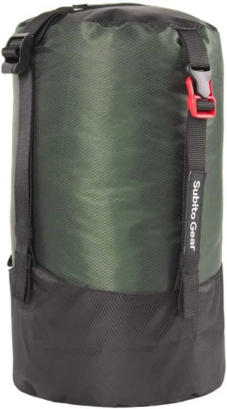 doorslay 5pcs Lightweight Compression Stuff Sack Waterproof Polyester Compression Bag for Camping Hiking Backpacking