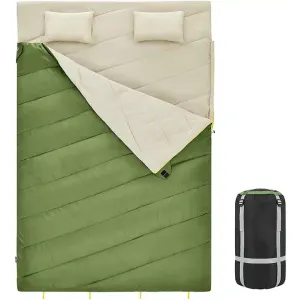 Double 2 Person Adult Waterproof Camping Hiking Travel Backpacking Family Sleeping Bag