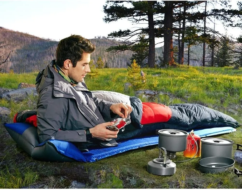 Down Sleeping Bag 3-4 Seasons, 210 * 80 cm, Water Resistant Sleeping Bag for Outdoors Camping Backpacking Hiking Trekking and Outdoor Activities Survival Equipment