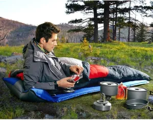 Down Sleeping Bag 3-4 Seasons, 210 * 80 cm, Water Resistant Sleeping Bag for Outdoors Camping Backpacking Hiking Trekking and Outdoor Activities Survival Equipment