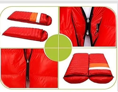 Down Sleeping Bag, Hydrophobic Goose Down Ultralight Sleeping Bag for Backpacking, Men & Women