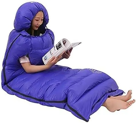 Down Sleeping Bag, Hydrophobic Goose Down Ultralight Sleeping Bag for Backpacking, Men & Women