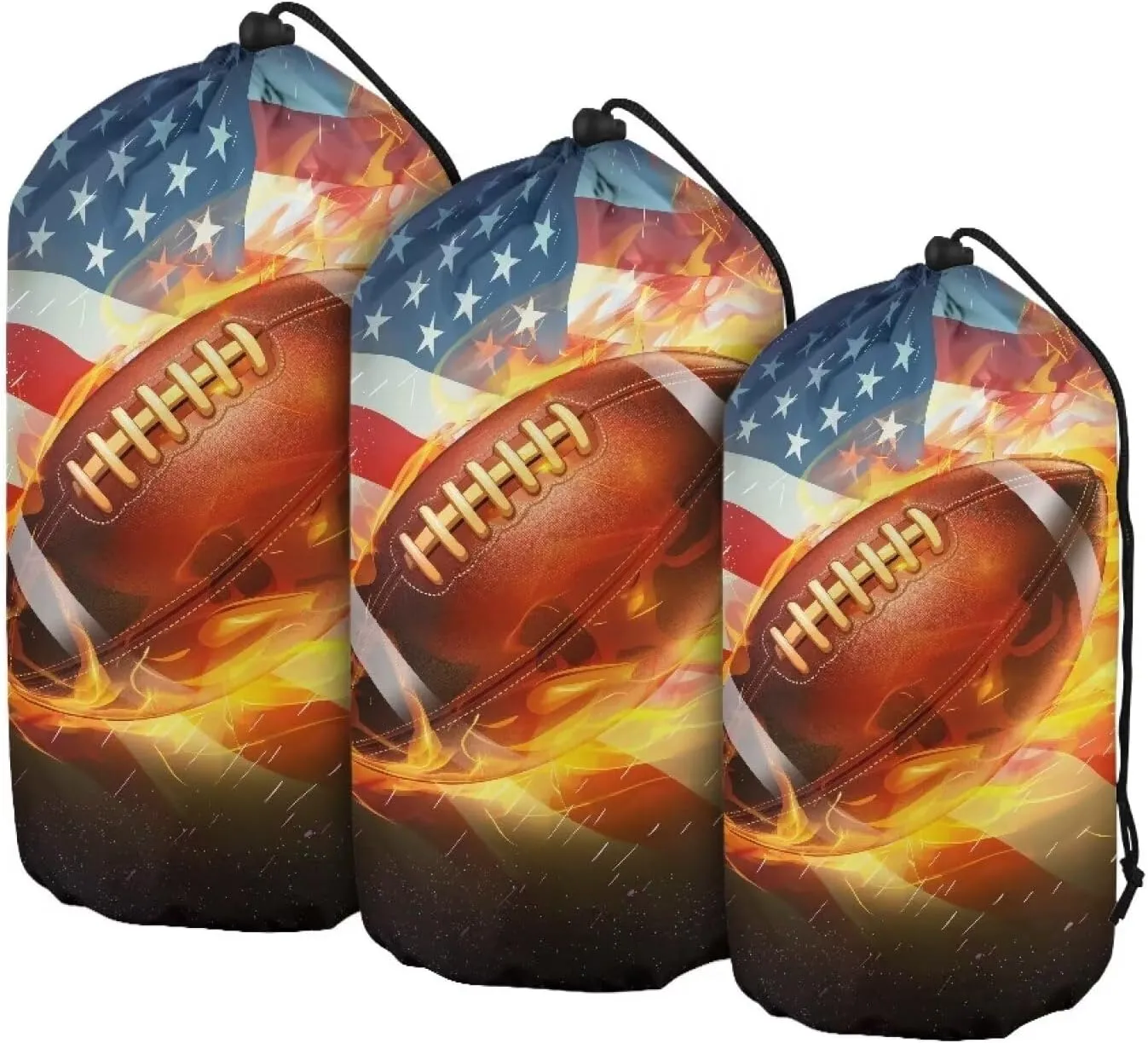 Drawstring Bags Stuff Sack Set 3 Camping Gear Sleeping Bag Stuff Sack for Travel Campsites Trekking