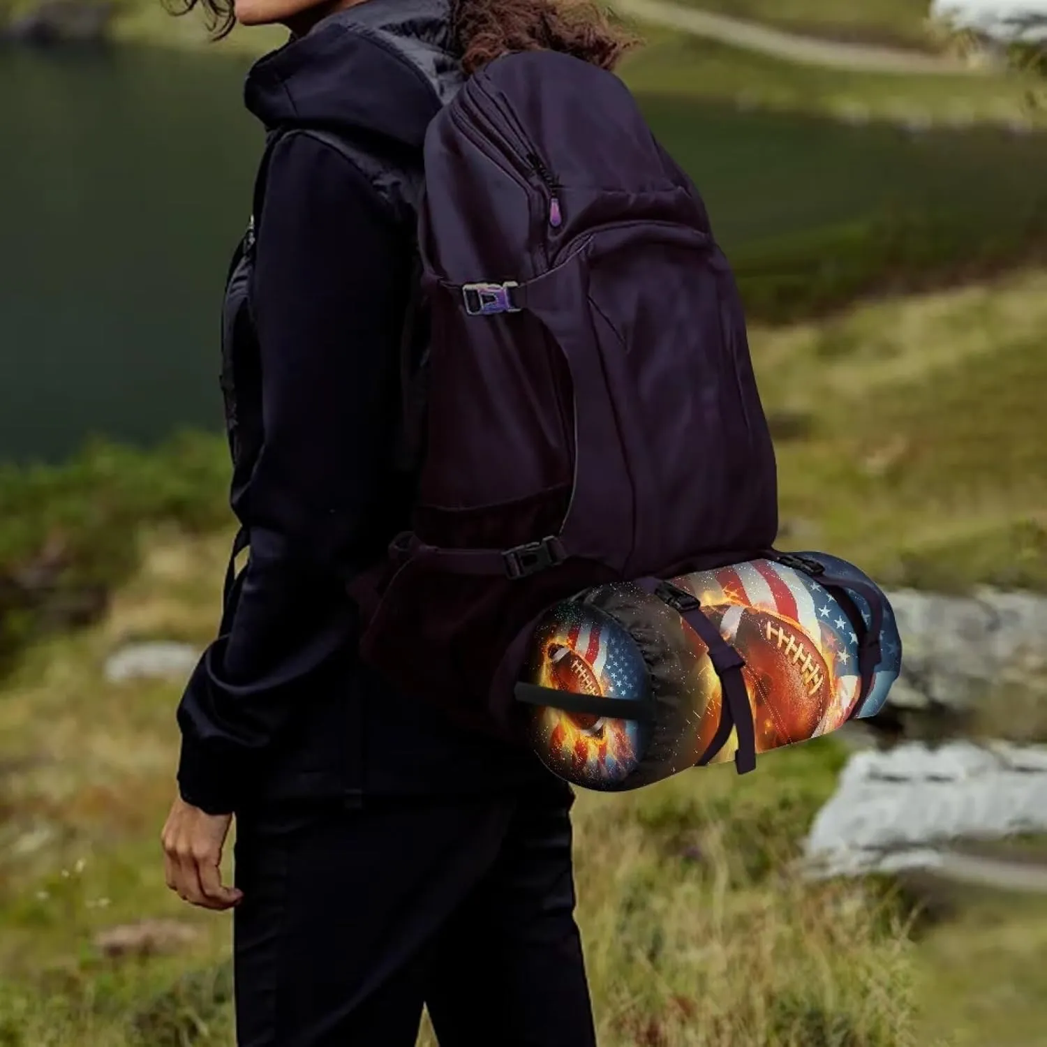 Drawstring Bags Stuff Sack Set 3 Camping Gear Sleeping Bag Stuff Sack for Travel Campsites Trekking