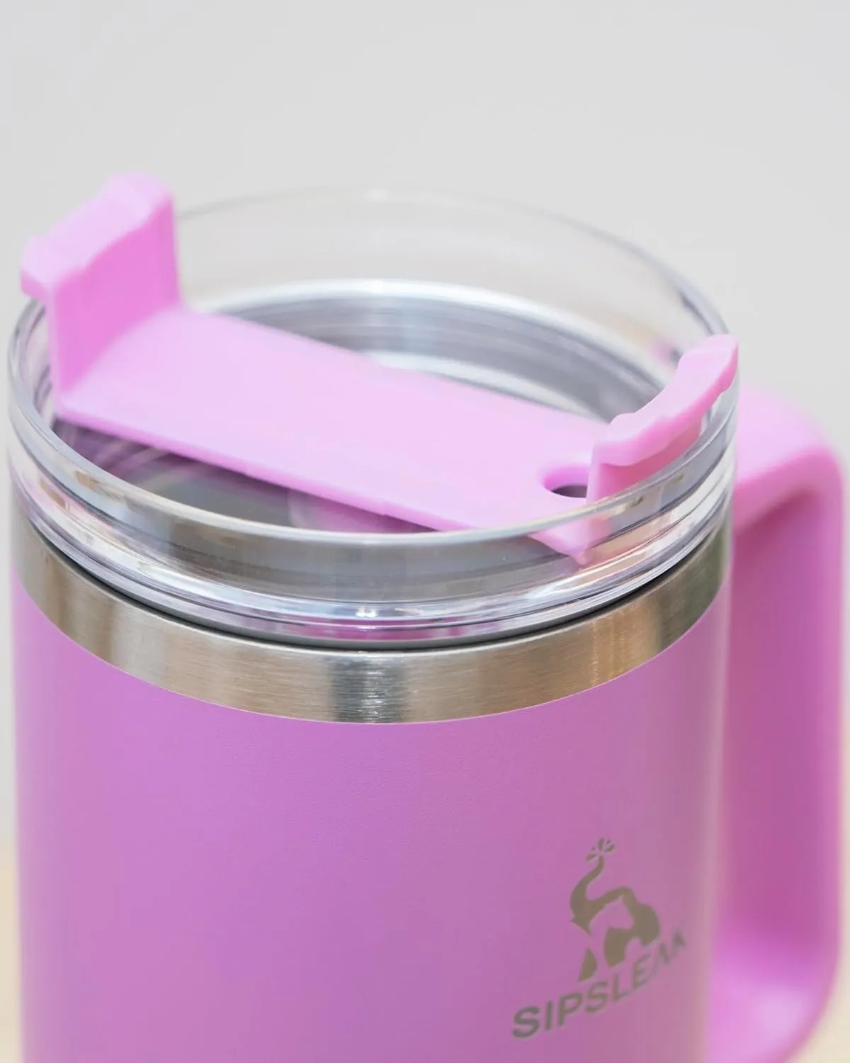 Du&Kha SIPSLEAK 40 Oz Tumbler with Handle and Straw – Stainless Steel Insulated Tumblers with 2 Lids, 2 Straws, Straw Brush – Portable and Reusable Coffee Tumbler Travel Coffee Mug Keeps Hot and Cold