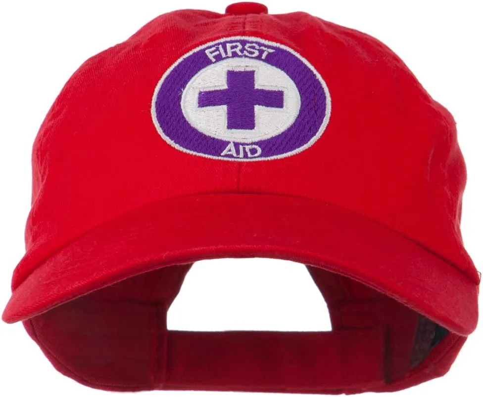 e4Hats.com First Aid Logo Embroidered Pigment Dyed Cotton Cap