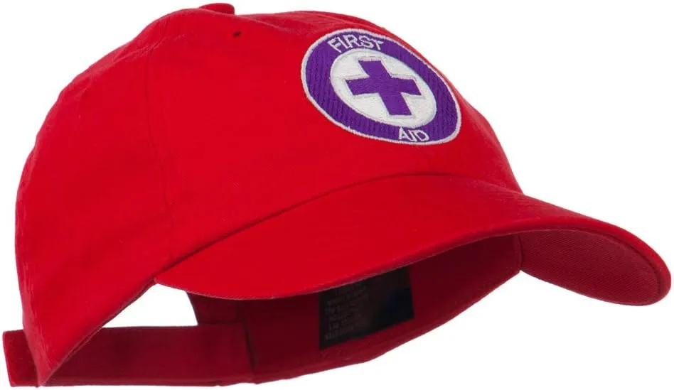 e4Hats.com First Aid Logo Embroidered Pigment Dyed Cotton Cap