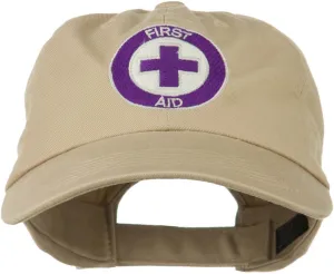 e4Hats.com First Aid Logo Embroidered Pigment Dyed Cotton Cap