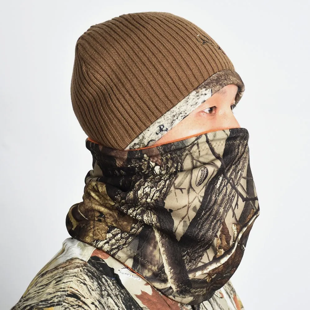 EDTREK Reversible Windproof Fleece Beanie Hat - Warm Winter Hat for Hunting Fishing Camping in Cold Weather