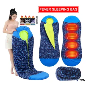 Electric Heated Sleeping Bag - Lightweight, Warm, and Waterproof