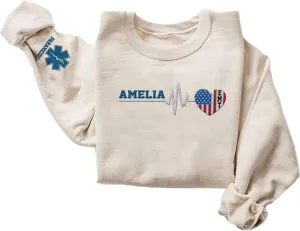 Embroidered EMT EMS Sweatshirt Custom Paramedic Shirt Emergency Medical Services Hoodie