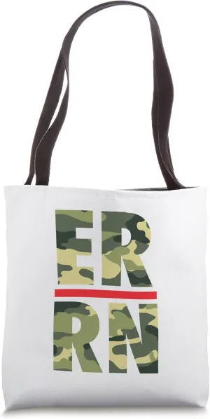 ER RN Emergency Room Registered Nurse Camo Edition Tote Bag