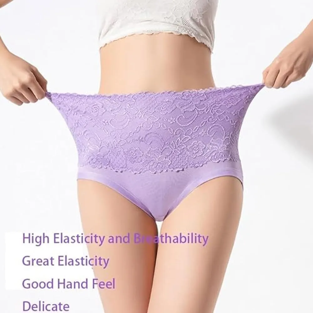 Evella Leak Proof Panties Leakproof High-Waist Tummy-Control Butt-Lifting Panties Washable Leakproof Underwear for Women