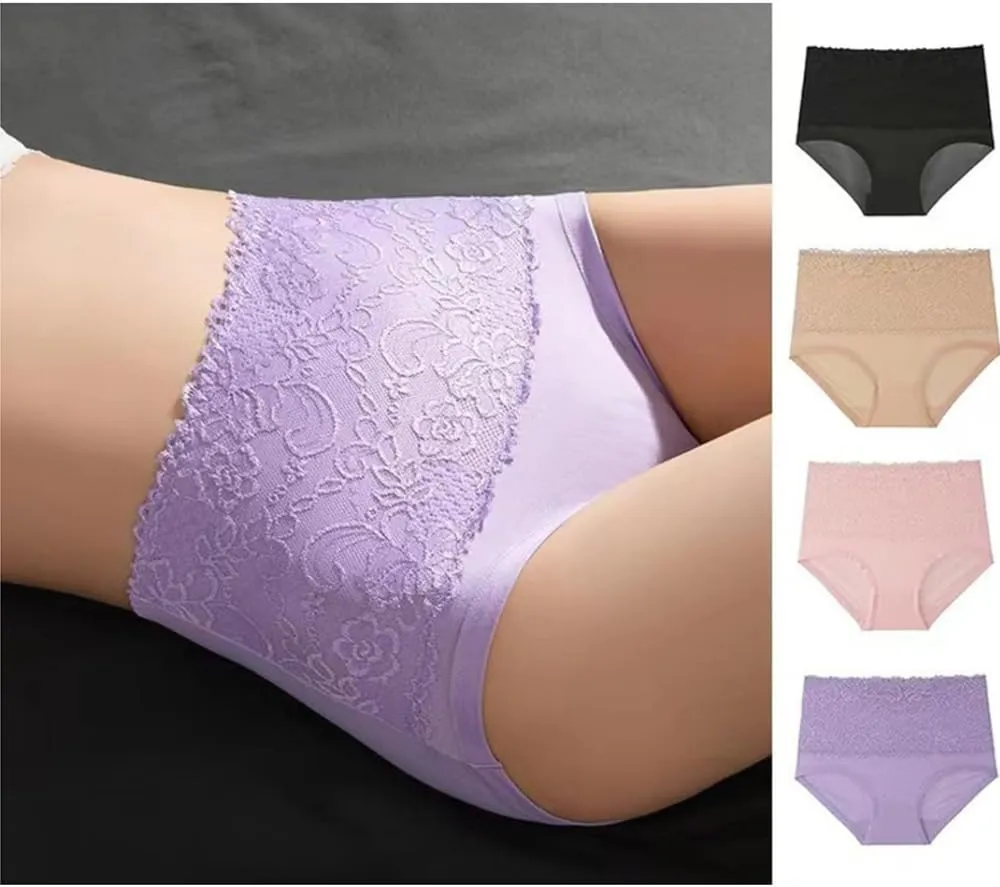 Evella Leak Proof Panties Leakproof High-Waist Tummy-Control Butt-Lifting Panties Washable Leakproof Underwear for Women