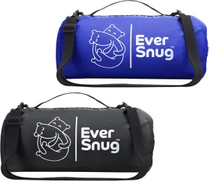 EverSnug Large Windproof Outdoor Blanket Value Pack - Machine Washable Picnic Blanket & Waterproof - Great for Festival, Park, Beach, Tent Camping, Concert, Stadium | Color Includes Blue & Black