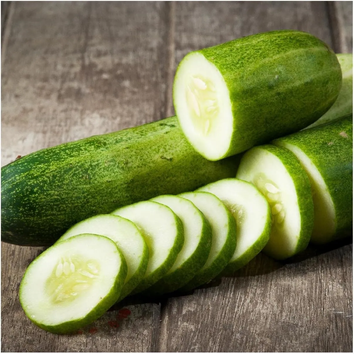 Everwilde Farms - 1/4 Lb Organic Marketmore Slicing Cucumber Seeds - Gold Vault