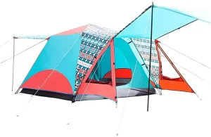 Family Tent Camping Tent 2-Door Instant Tents Windproof 4-Season Freestanding 16-Person for Backpacking 460 360 210Cm Outdoor Tent