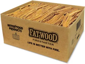 Fatwood Fire Starter Sticks, Fireplace & Campfires, 50 Lbs - Firewood Starters for Indoor and Outdoor Use - Ideal for BBQ, Camping, Stove, Pit and Chimney